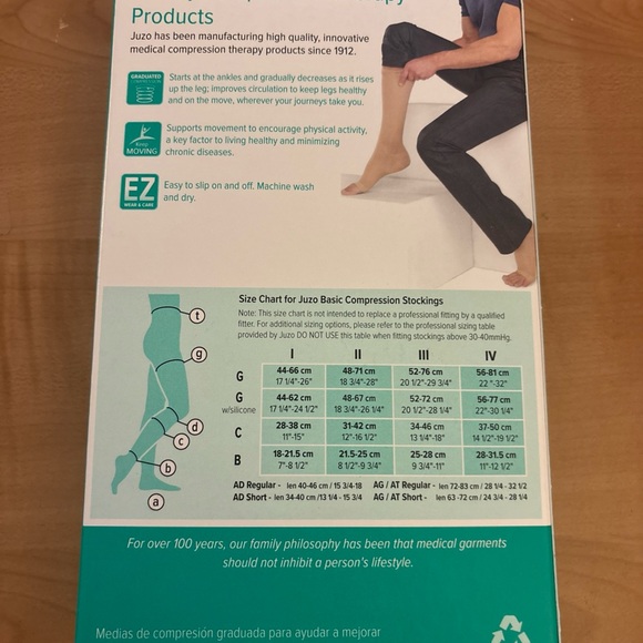 Juzo Basic Black Compression Stockings - Picture 3 of 7